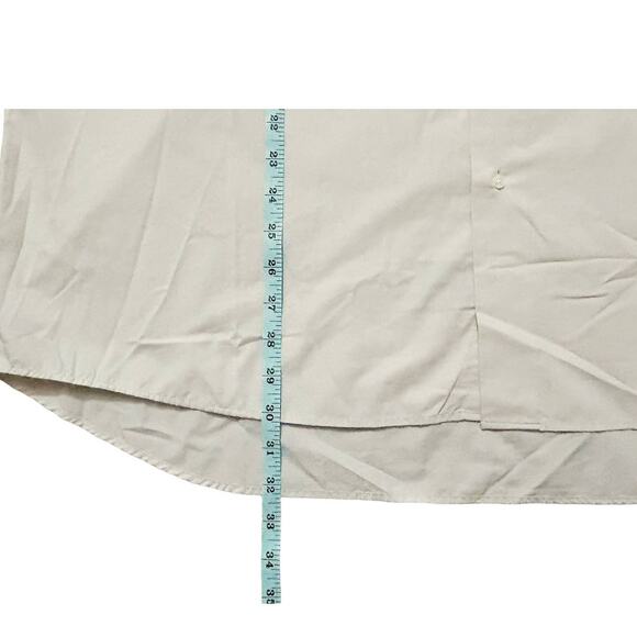 Covington Beige Button-Down Shirt Mens Size XXL 18-18.5 34-35 - Picture 5 of 6